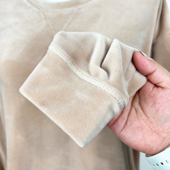 Muk Luks Velvet Velour Pullover Sweatshirt - Picture 9 of 10